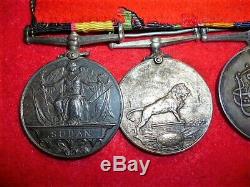 A Rare Victorian Egyptian Army Officers Sudan Campaigns Group of (4) Medals