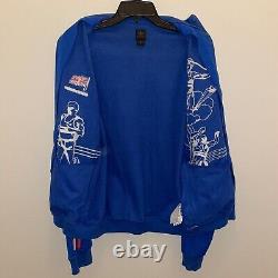 Adidas RARE Blue Great Britain Daley Thompson Olympics Track Jacket Size Medium