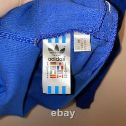 Adidas RARE Blue Great Britain Daley Thompson Olympics Track Jacket Size Medium