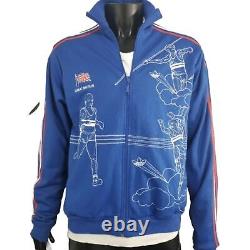 Adidas RARE Blue Great Britain Daley Thompson Olympics Track Jacket Size Medium