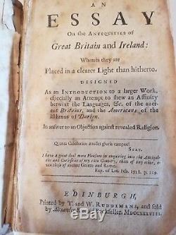 An Essay on the Antiquities of Great Britain and Ireland super rare 1738