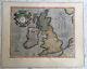 Antique Rare Hand Colored Gerald Mercator Map Of The British Isles Great Britain