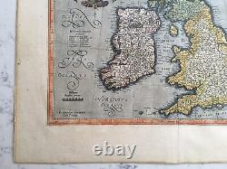 Antique Rare Hand Colored Gerald Mercator Map Of The British Isles Great Britain