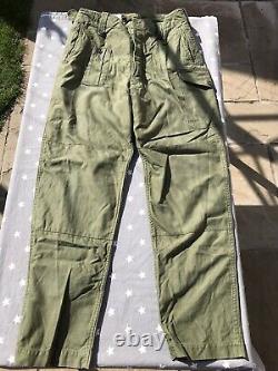 British Army 1960 Pattern OG Trousers, Rare Size 8, Very Good Condition See Desc