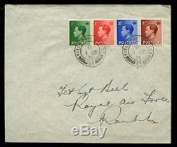 British Exp Force Palestine 1936 cover full set KEVIII FPO 26 cancel Rare