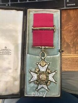 British Order of the Bath, Military, WW1, Silver Gilt, Garrard, Rare Ribbon