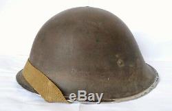British UK MK III helmet 1945 dated, size 7 3/4 complete Sandy finishVERY RARE