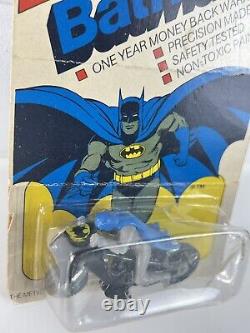 Corgi 23 Batman Batbike Original Blister Card Rare 1982 Mettoy Great Britain
