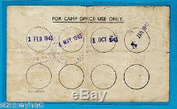 EX RARE BRITISH POW Note Campbell 5016b 6P Camp 137 with 4 Endorsements WWII