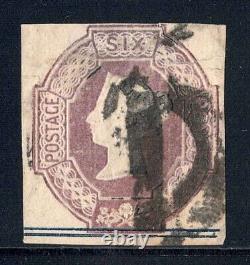 England rare used stamp 6d Queen Victoria 1847-54 Embossed issues