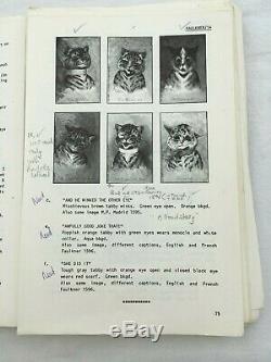 Especially Cats Louis Wain's Humorous Postcards Rare Book Delulio & Ross 1st Edi