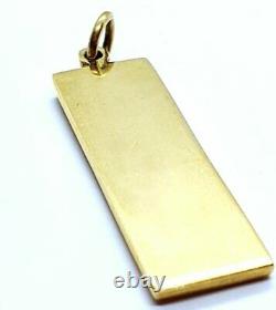 Extremely Fine Large Heavy 9ct Gold Ingot Bar 15.5g Rare Bright Lustrous Gold