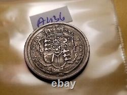 Extremely Rare 1817 Great Britain One Shilling Silver Sharp Coin