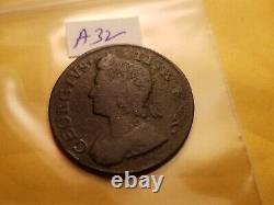 Extremely Rare Nice Grade 1736 Great Britain Half Penny