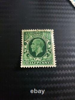 Extremely Rare Stamp Half Penny King GEORGE V stamp 1921