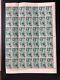 Fiji Gv1 1938-55 1/2d Green Block Of 42 Stamps Mh Rare