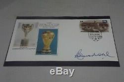 First Day Cover Mexico 86 World Cup Hand Signed Bobby Moore Rare Cover