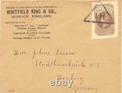 GB 1883 QV 1/2d brown superb postal stationery wrapper CUT OUT extremely rare