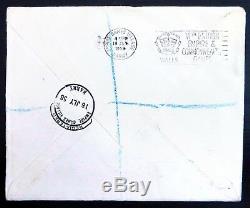 GB 1958 RARE R. A. F. A. Society Registered Empire Games FDC NC743