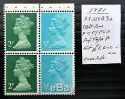 GB 1971 Machin Booklet Pane Very RARE Good Perfs As Described SALE NT496