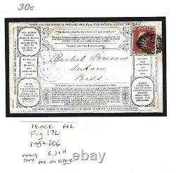 GB Cover BLESSED PEACEMAKERS 1d Red 1850 RARE Propaganda Envelope Luton Beds 30c