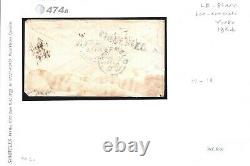 GB Cover RARE 1854 LINE-ENGRAVED MIXED FRANKING SG. 17 & SG. 18 Penny Reds 474a