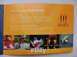 GB Manchester Commonwealth Games 2002 5 Stamps Set + 4 x £2 UNC in FDC RARE