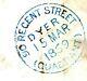 Gb Private Post Dyer And Sons Regent St London Cover Faults Rare 1869 Ms445