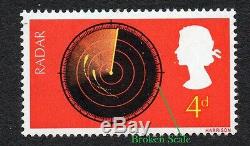GB QEII SG 752aEy RARE Both Listed Flaws / Errors On One Stamp MNH