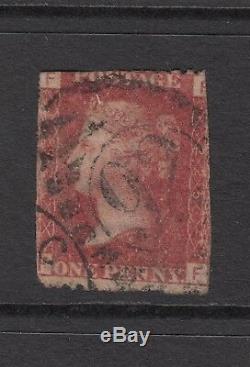GB QV 1d Red SG43 Plate 225 Penny Red FF Used Stamp PL225 Rare Filler