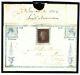 Gb Rare Early Illustrated Penny Red 1842 Blue Nuneaton Union Cover Sg. 8 101m