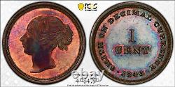 GB007 Rare 1846 Great Britain 1 Cent Copper PCGS Proof 63 RB