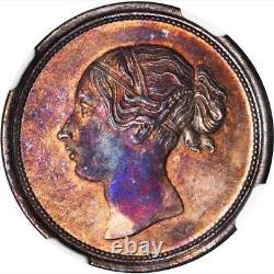 GB007 Rare 1846 Great Britain 1 Cent Copper PCGS Proof 63 RB