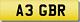 Gbr A3 Audi Great Britain Cherished Registration Number Plate Rare 5 Digit Gbr