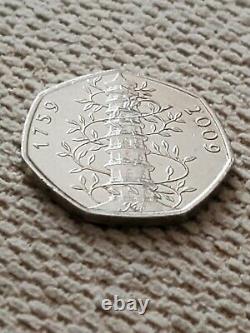 GENUINE 2009 KEW GARDENS 50p COIN CIRCULATED IN CAPSULE COLLECTABLE & RARE