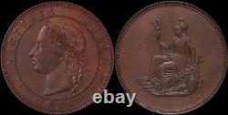 GREAT BRITAIN 1860 QV Bronzed copper Pattern 1d. Rare