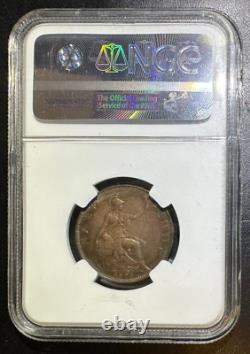 GREAT BRITAIN 1895 1/2 Penny NGC MS64 RB Super Rare
