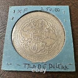 GREAT BRITAIN 1900 SILVER TRADE DOLLAR STANDING BRITANIA XF Rare Collector Coin