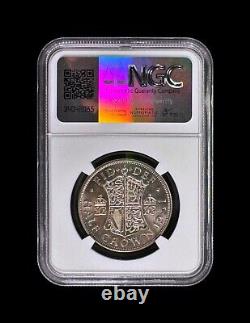 GREAT BRITAIN. 1951, 1/2 Crown NGC PF65 KGVI, Crowned Monogram, RARE