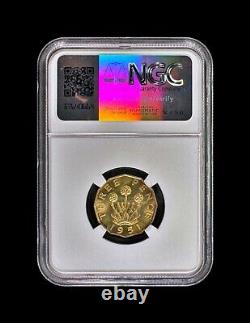 GREAT BRITAIN. 1951, 3 Pence NGC PF65 KGVI, Thrift Plant, RARE