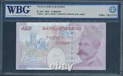 GREAT BRITAIN £20 B402 / P-390b 1999 Rare 1st prefix DE41 WBG 65 TOP Gem Unc