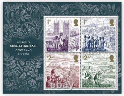 GREAT BRITAIN 2023 GB His Majesty King Charles III A New Reign MNH SHEET RARE