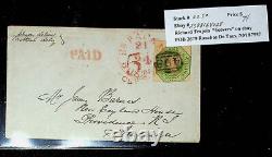 GREAT BRITAIN #5 a. STAMP COVER WITH 2 CLEAR MARGINS RARE