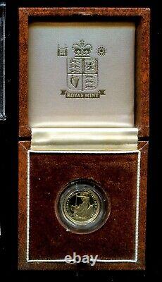 GREAT BRITAIN KM-950a, 10 Pound 1991, 1/10 Oz Gold coin, Choice Proof RARE withCOA