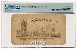 GREAT BRITAIN banknote 1 Pound 1917 with Woodrow Wilson signature RARE
