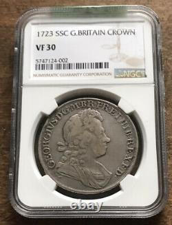 George I Crown 1723 NGC Great Britain Silver Coin Rare