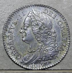 George II Sixpence 1746/5 Overdate. ESC1618A R2, V Rare. Exceptional. As Struck