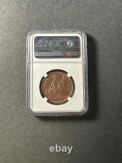 Great Britain 1 penny 1951 Extremely RARE! Matte Proof NGC PF60 RB