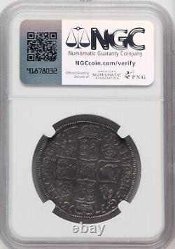 Great Britain 1713 1/2 Crown Plumes & Roses NGC AU55 RARE SO CHOICE