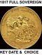Great Britain 1817 Full Sovereign-rare-first Date St George- Nice Coin- See Pics